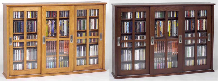 Sliding Door Wall Mount Cabinet Rack 525 Cd 216 Dvd New On Popscreen