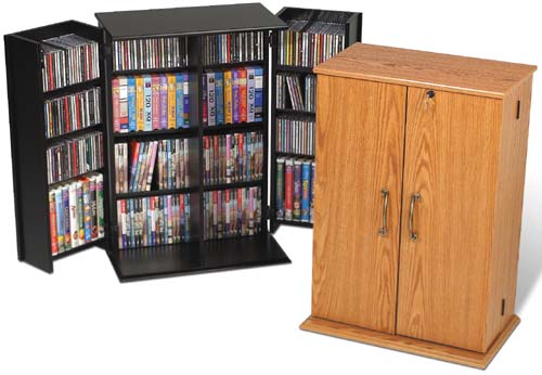 Prepac CD DVD Storage Cabinet w/ Lock 376 CD 192 DVD - NEW ...